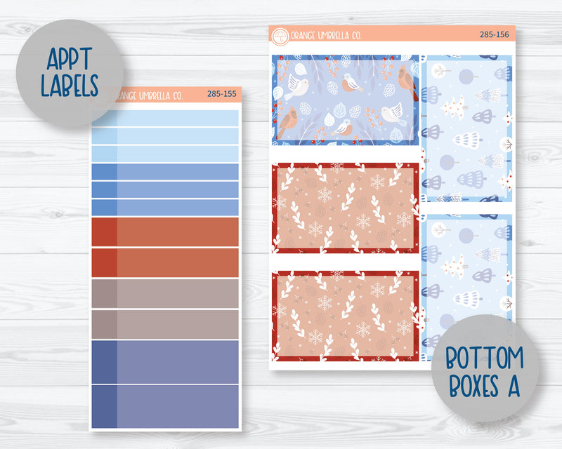 7x9 Plum Daily Planner Kit Stickers | Icy 285-151