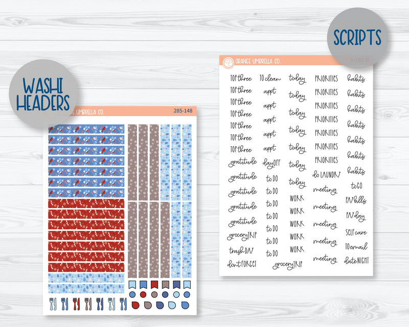 A5 Plum Daily Planner Kit Stickers | Icy 285-141