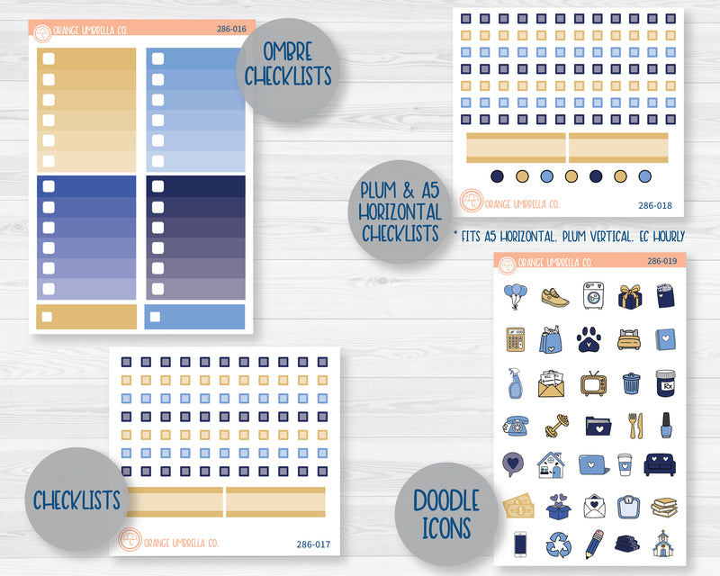 Weekly Add-On Planner Kit Stickers | Eight Nights 286-011