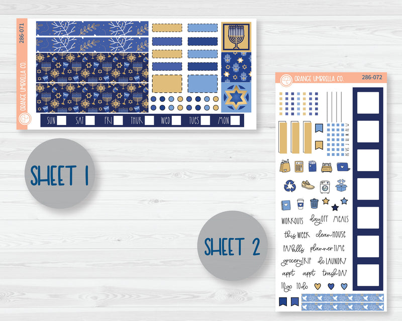 Hobonichi Weeks Planner Kit Stickers | Eight Nights 286-071