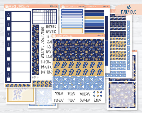 A5 Daily Duo Planner Kit Stickers | Eight Nights 286-121