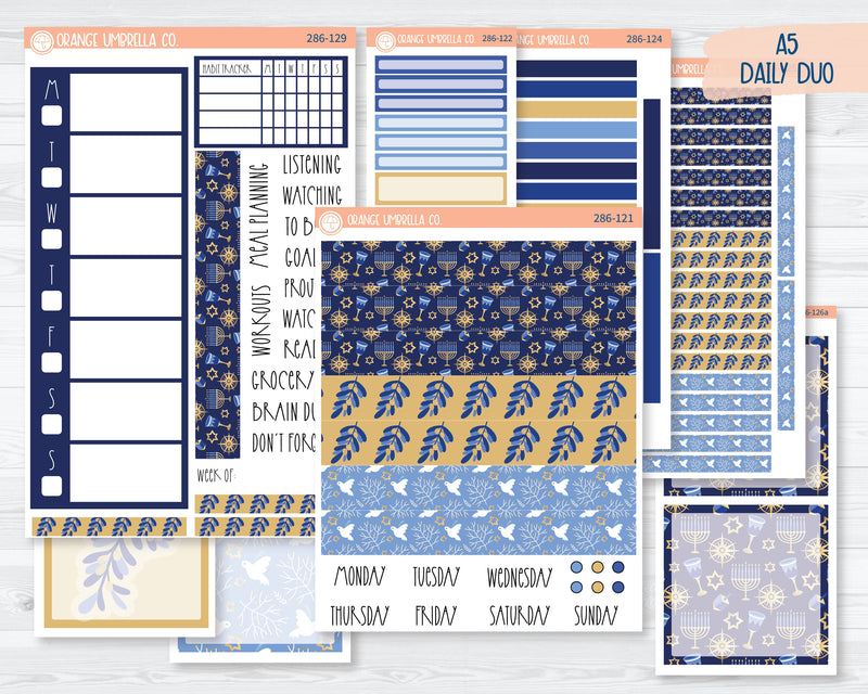 A5 Daily Duo Planner Kit Stickers | Eight Nights 286-121