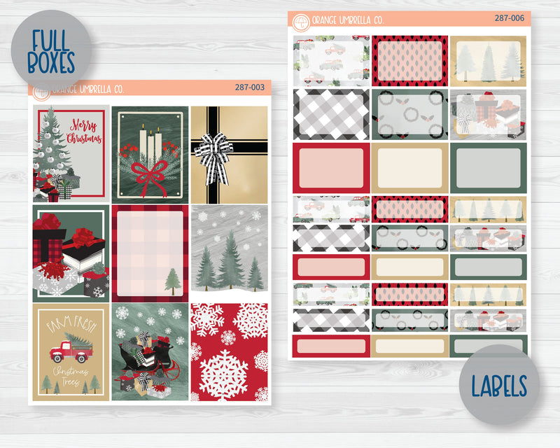 Weekly Planner Kit Stickers | Fresh Cut Trees 287-001