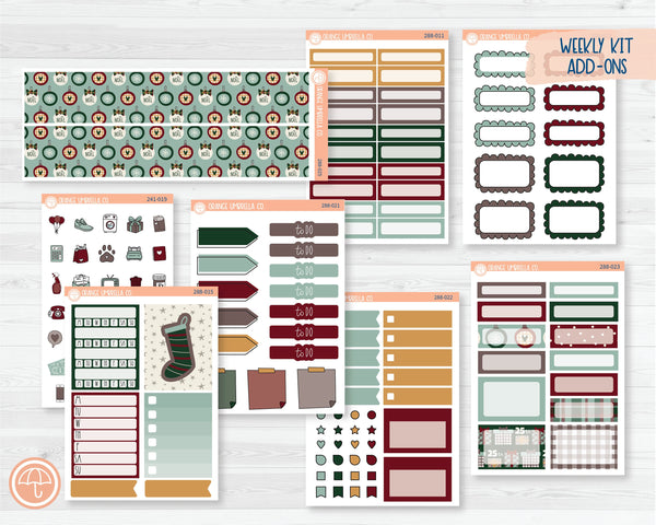 Weekly Add-On Planner Kit Stickers | Santa Stop Here 288-011
