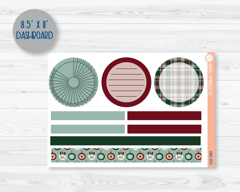 Plum Dashboards Planner Kit Stickers | Santa Stop Here 288-201