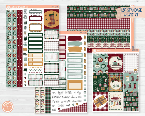 Weekly Planner Kit Stickers | Santa Stop Here 288-001