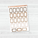 Solid Scalloped Hobonichi Cousin Half Box Planner Stickers | L-489