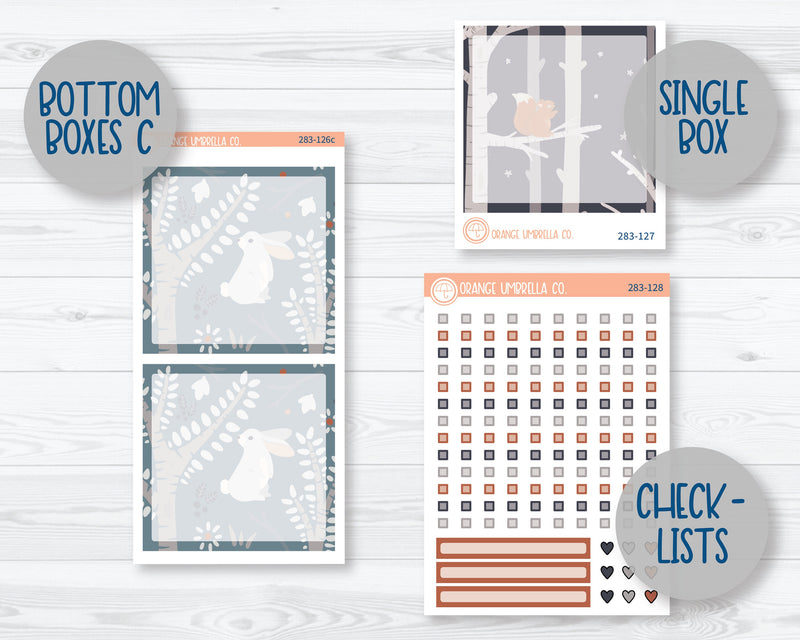 A5 Daily Duo Planner Kit Stickers | Frozen Forest 283-121