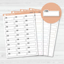 Steps Stitched Quarter Box Planner Stickers | L-490