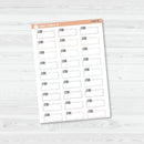 Steps Hobonichi Stitched Quarter Box Planner Stickers | L-491