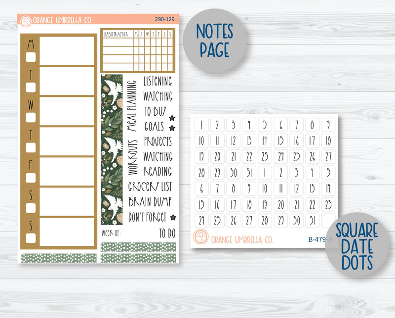 A5 Daily Duo Planner Kit Stickers | Peace 290-121