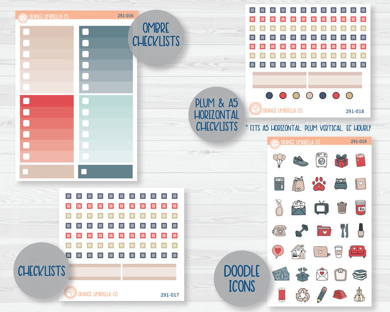 Weekly Add-On Planner Kit Stickers | Timeless 291-011