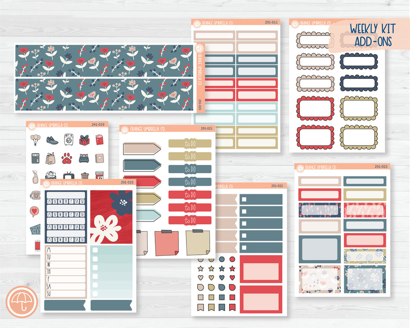 Weekly Add-On Planner Kit Stickers | Timeless 291-011