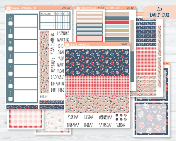 A5 Daily Duo Planner Kit Stickers | Timeless 291-121