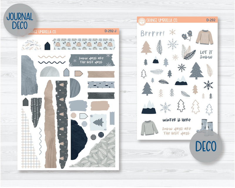 Bundle Up Kit Deco Planner Stickers | D-292