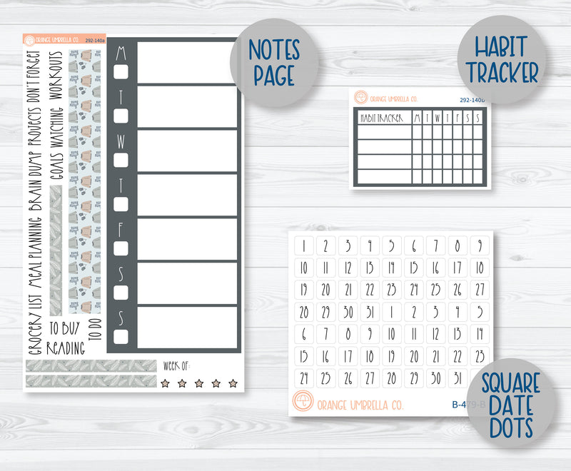 7x9 Daily Duo Planner Kit Stickers | Bundle Up 292-131