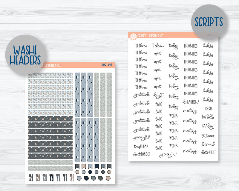 A5 Plum Daily Planner Kit Stickers | Bundle Up 292-141