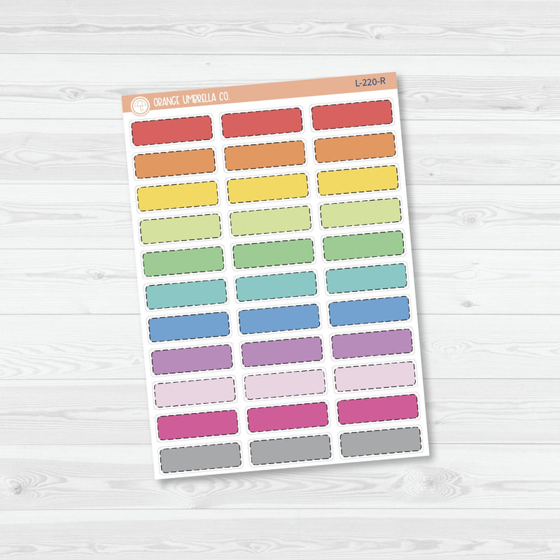 Stitched Appointment 1/3 Box Planner Stickers | L-220 / 922-003