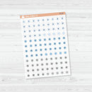 Snowflake Date Dots - 3 Months Planner Stickers | B-233