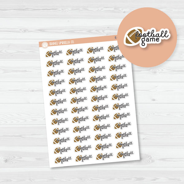 Football Game Event Planner Stickers | F16 | E-246