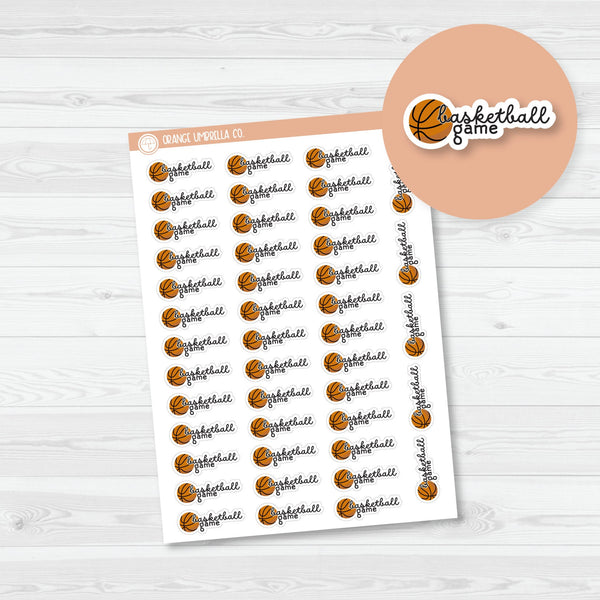 Basketball Game Event Planner Stickers | F16 | E-248