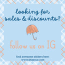 OUC Sale | OUC Umbrella Planner Stickers | M-006-008