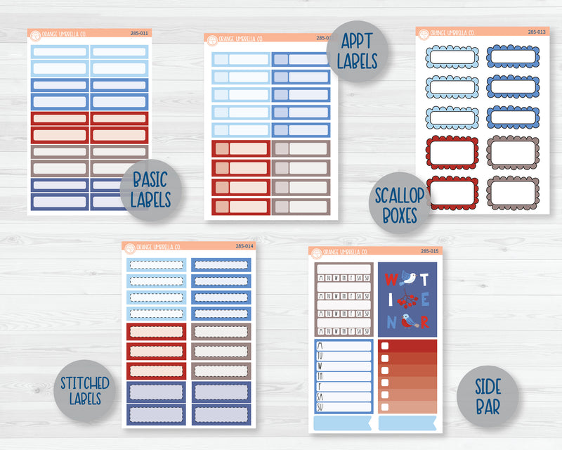 Weekly Add-On Planner Kit Stickers | Icy 285-011