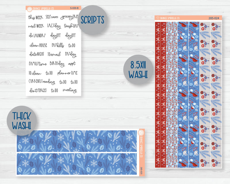 Weekly Add-On Planner Kit Stickers | Icy 285-011
