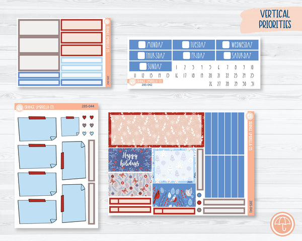 Plum Vertical Priorities Planner Kit Stickers | Icy 285-041