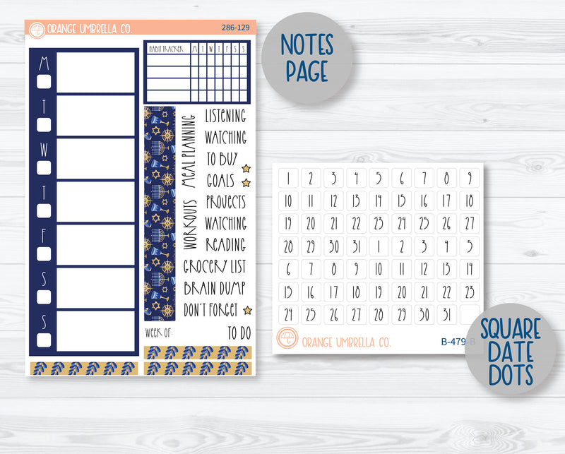 A5 Daily Duo Planner Kit Stickers | Eight Nights 286-121