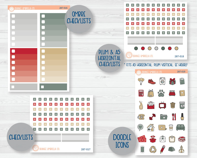 Weekly Add-On Planner Kit Stickers | Fresh Cut Trees 287-011