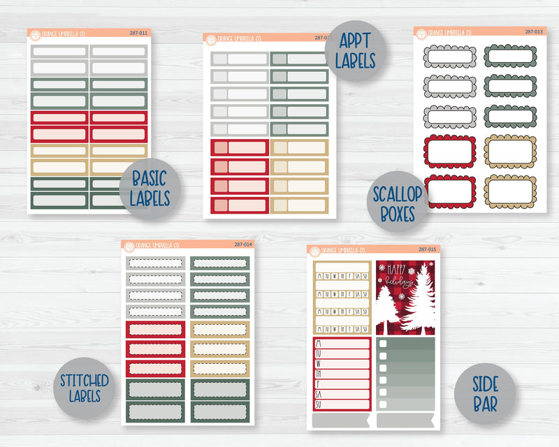 Weekly Add-On Planner Kit Stickers | Fresh Cut Trees 287-011