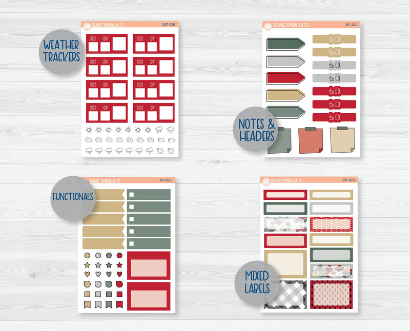 Weekly Add-On Planner Kit Stickers | Fresh Cut Trees 287-011