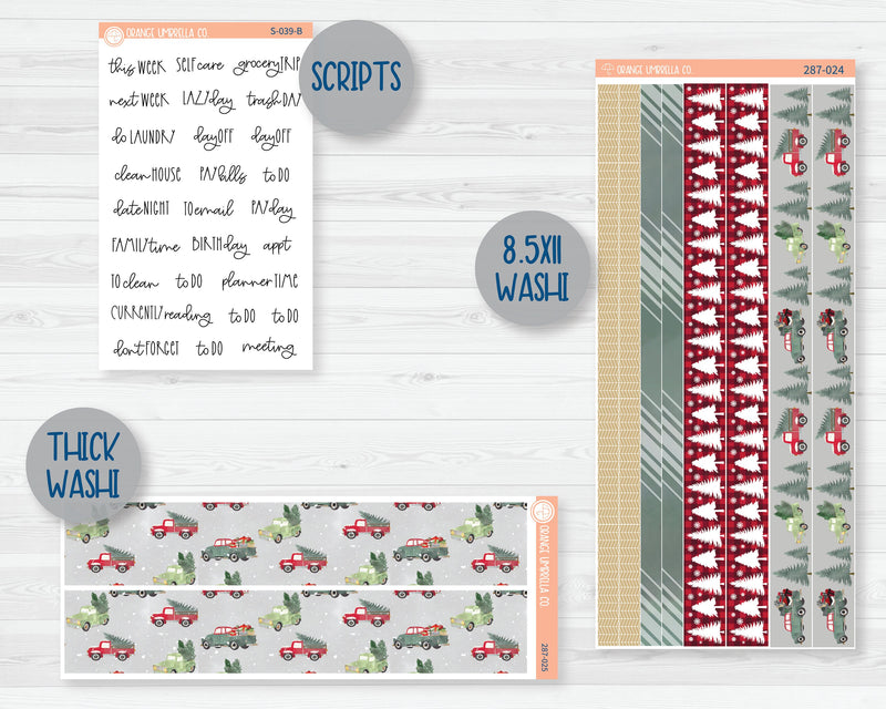 Weekly Add-On Planner Kit Stickers | Fresh Cut Trees 287-011