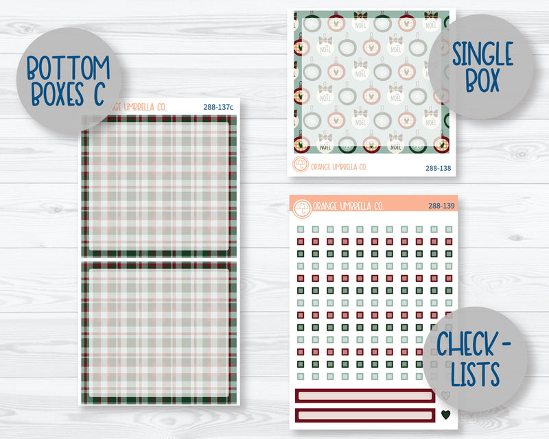 7x9 Daily Duo Planner Kit Stickers | Santa Stop Here 288-131