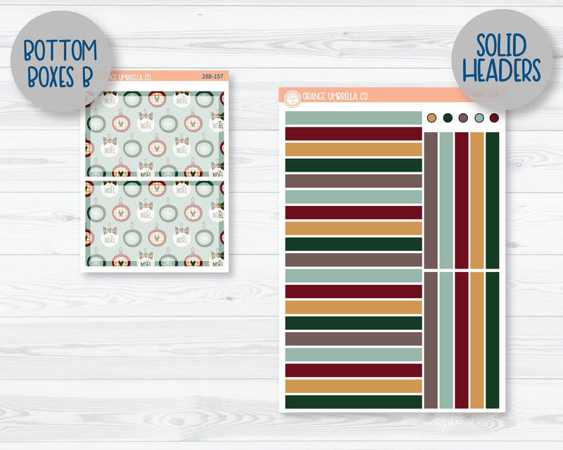 7x9 Plum Daily Planner Kit Stickers | Santa Stop Here 288-151