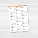 Steps Hobonichi Stitched Quarter Box Planner Stickers | L-491