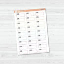Steps Hobonichi Stitched Quarter Box Planner Stickers | L-491