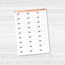 Steps Hobonichi Stitched Quarter Box Planner Stickers | L-491