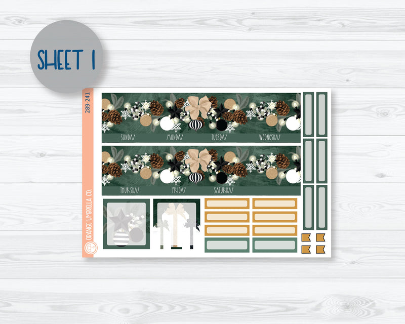 A5 EC Dashboard Monthly Planner Kit Stickers | Sparkle 289-241