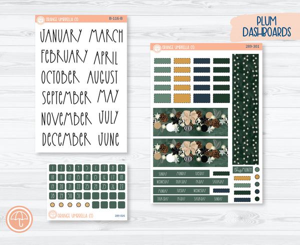 Hobonichi Weeks Monthly Planner Kit Stickers | Sparkle 289-301