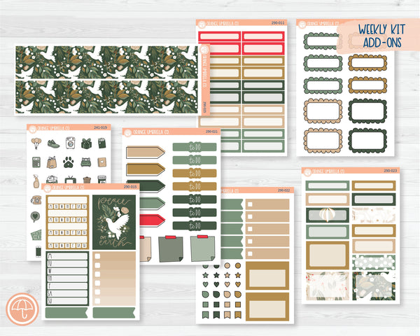 Weekly Add-On Planner Kit Stickers | Peace 290-011