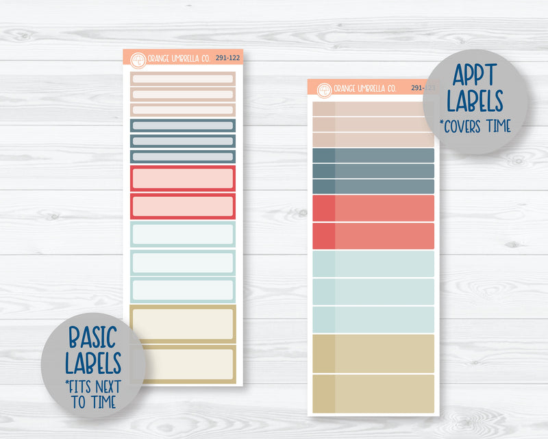 A5 Daily Duo Planner Kit Stickers | Timeless 291-121