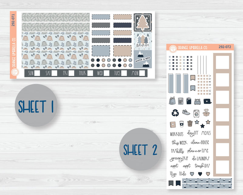 Hobonichi Weeks Planner Kit Stickers | Bundle Up 292-071