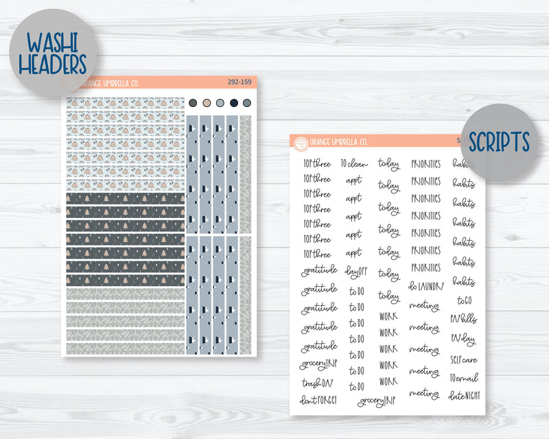 7x9 Plum Daily Planner Kit Stickers | Bundle Up 292-151