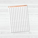 Time - 30 Minute/Half Hour Script Planner Stickers | F16 Script | B-145-B