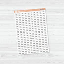 Time - 30 Minute/Half Hour Script Planner Stickers | F16 Script | B-145-B