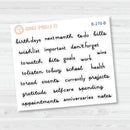 Plum Monthly Headers Script Planner Stickers | F16 | B-270-B