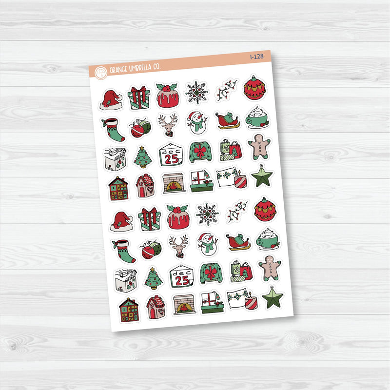 Christmas Icon Planner Stickers | I-128