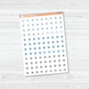 Snowflake Date Dots - 3 Months Planner Stickers | B-233